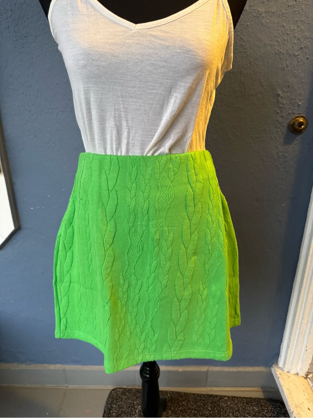 Zara green skirt